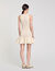 Kurzes Strickkleid mit Volant