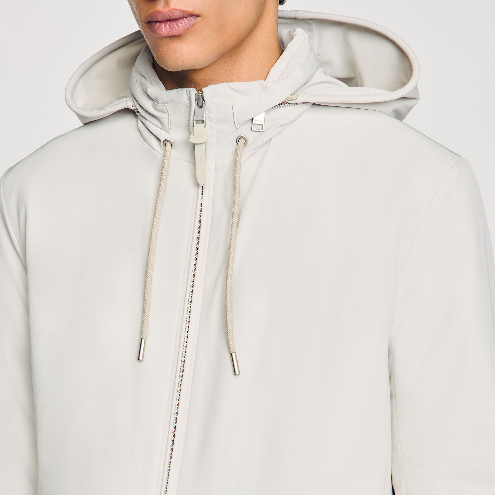 Reißverschluss-Blouson mit Kapuze