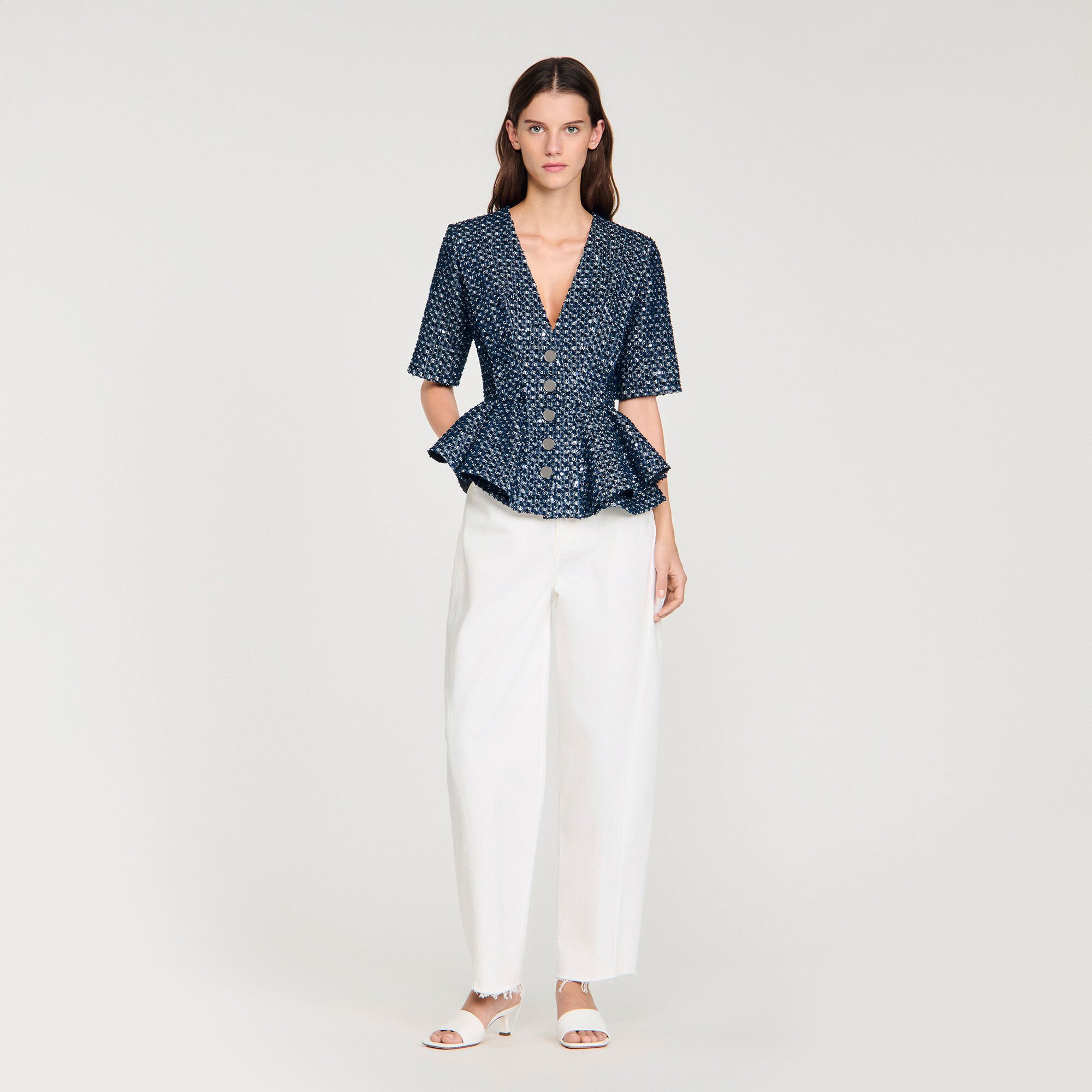 Jacke mit Pailletten