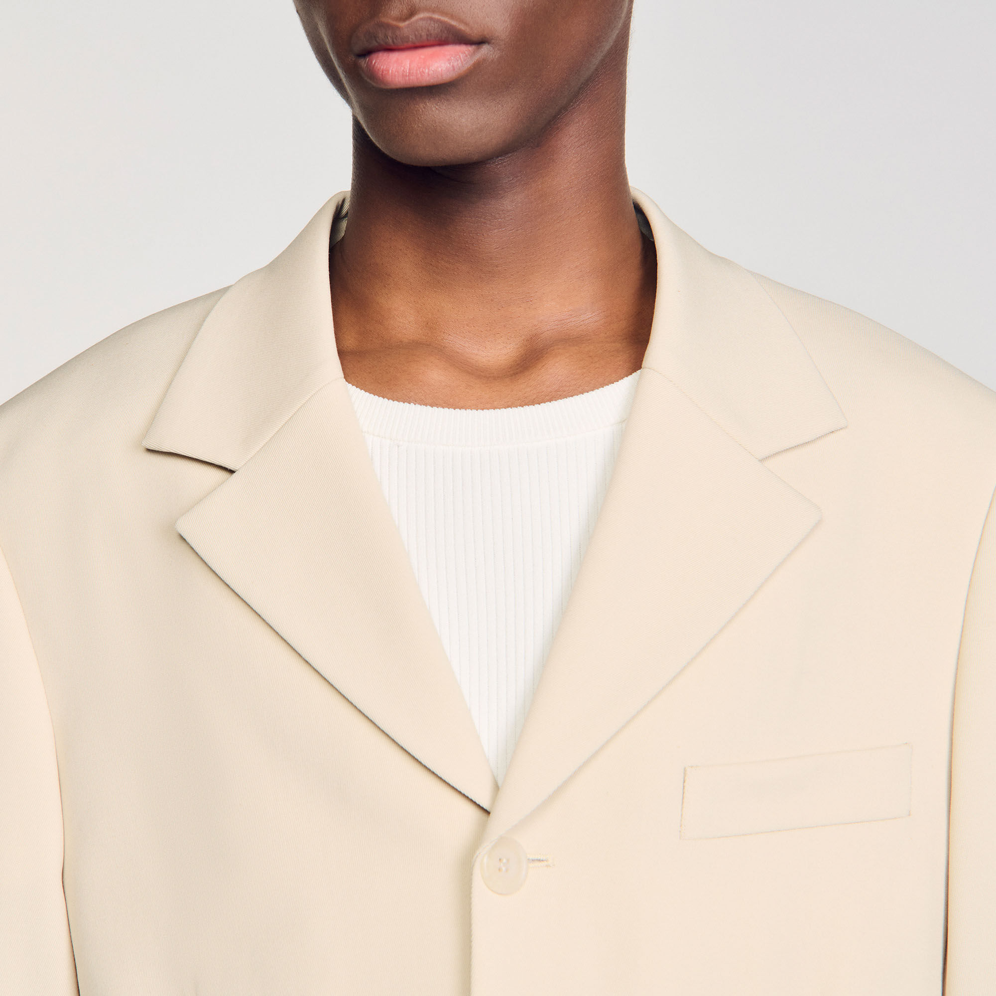 Oversize-Anzugjacke aus Wolle