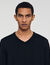 V-Ausschnittpullover aus Wolle