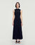 Langes Strickkleid mit Blumenmuster - Damen | Sandro