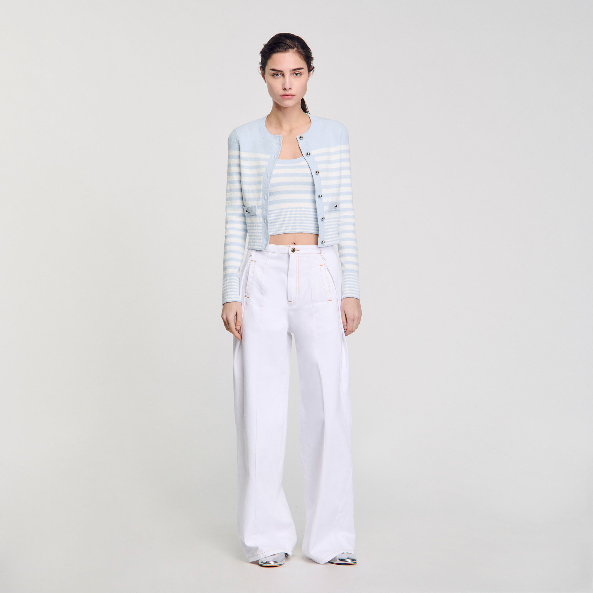 Cardigan mit Streifen