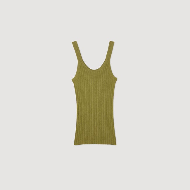 Achselshirt aus Rippstrick