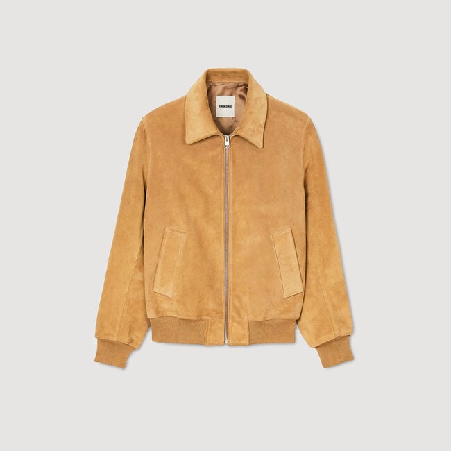 Blouson aus Spaltleder