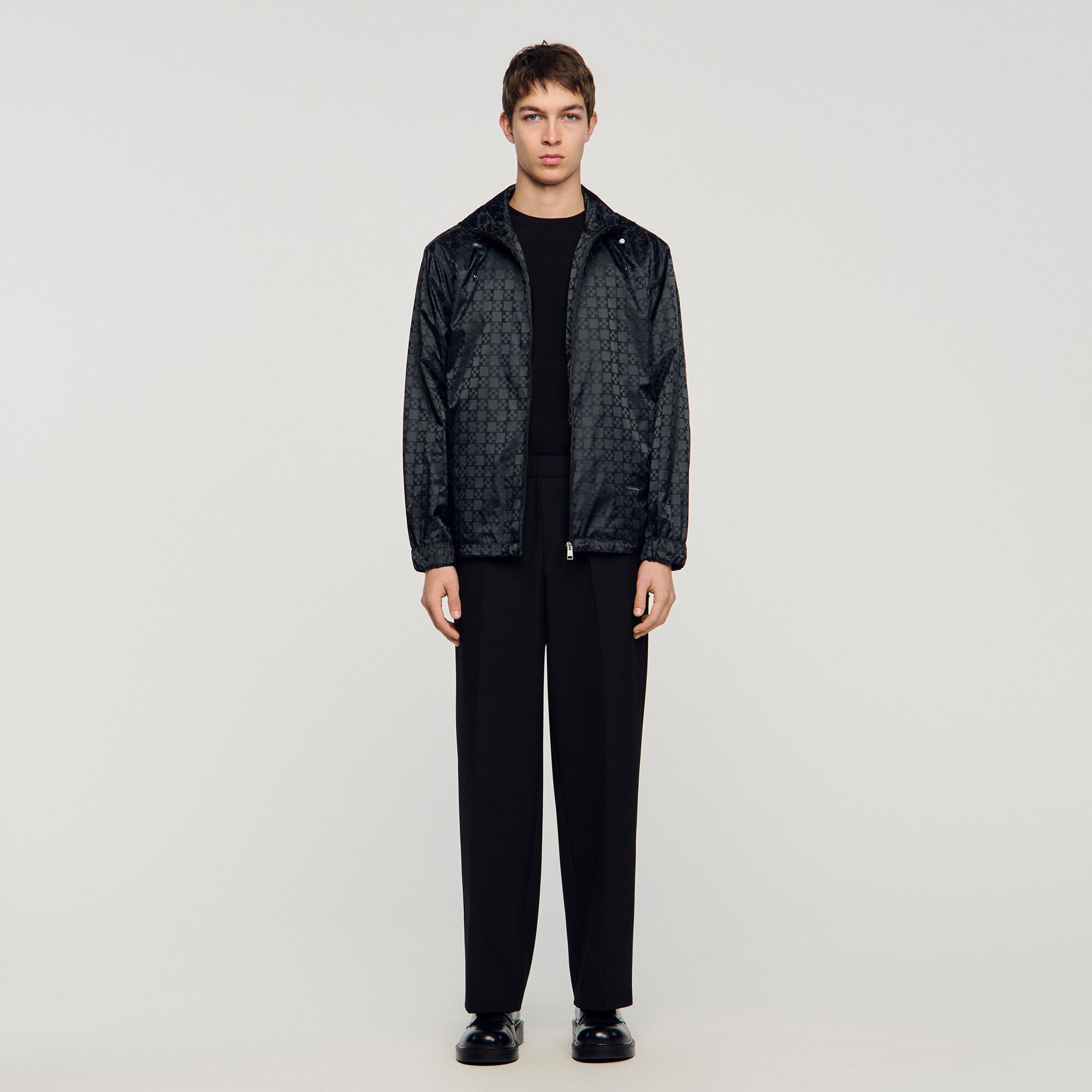 Nylon-Blouson mit &bdquo;Square Cross&ldquo;