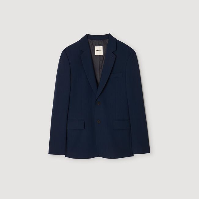 Anzugjacke aus Wolle