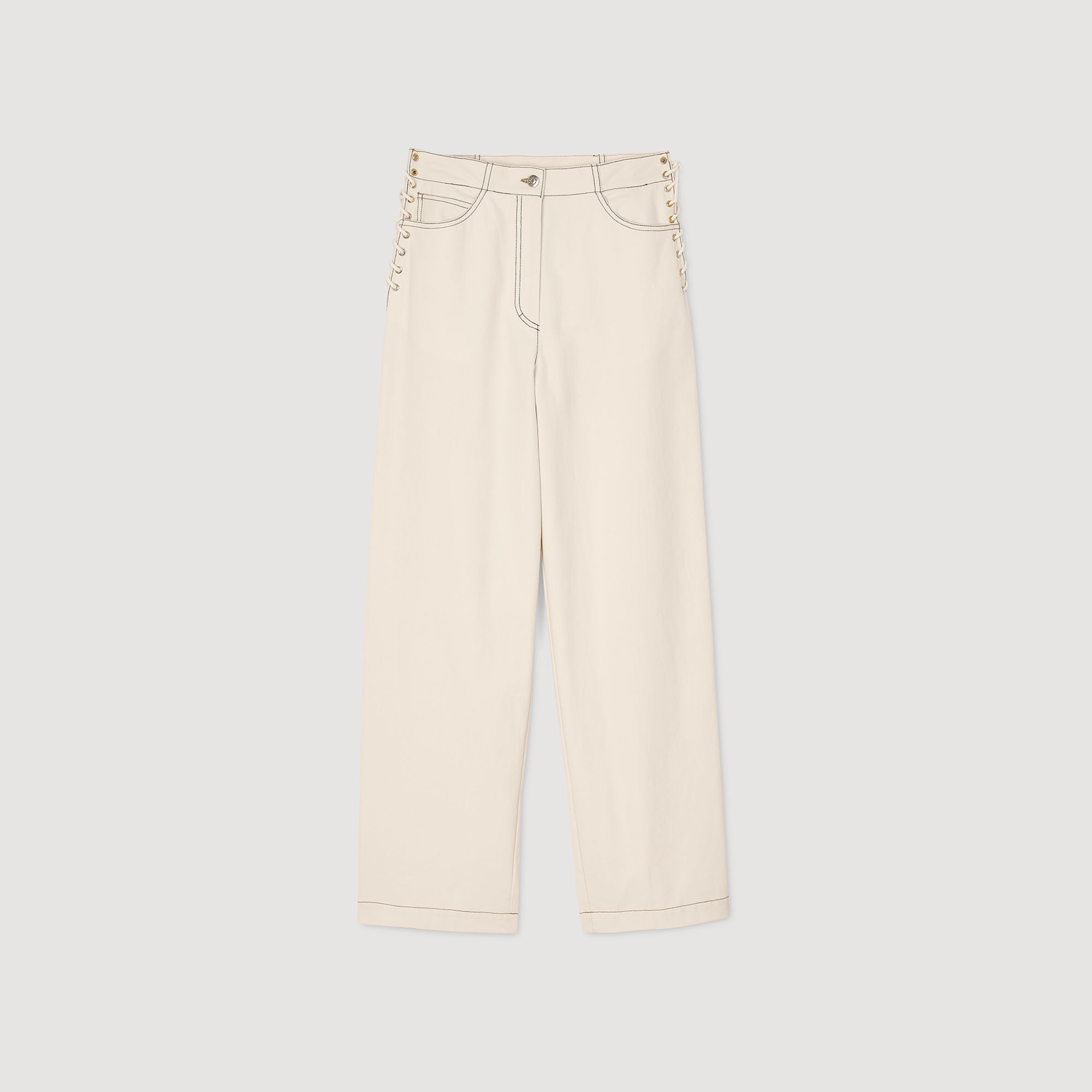 Jeans mit Schnürbändern