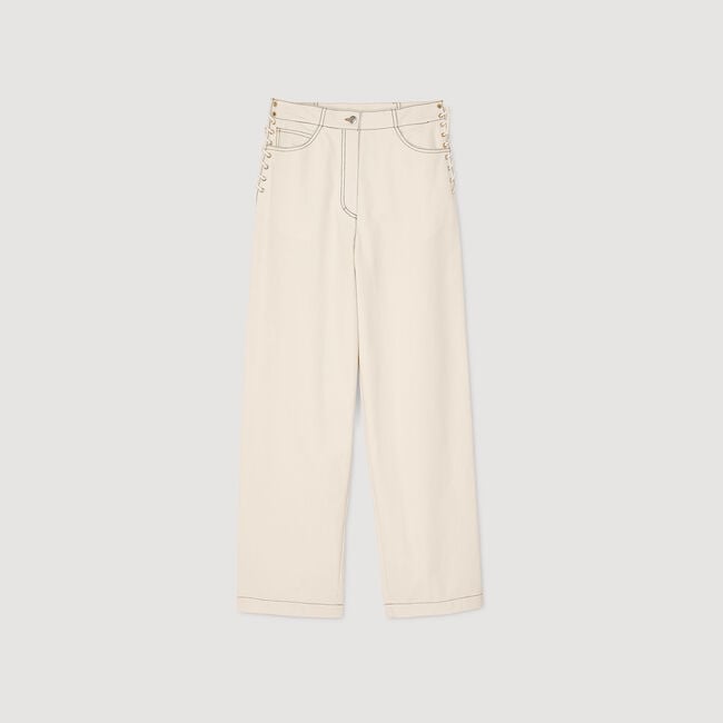 Jeans mit Schnürbändern
