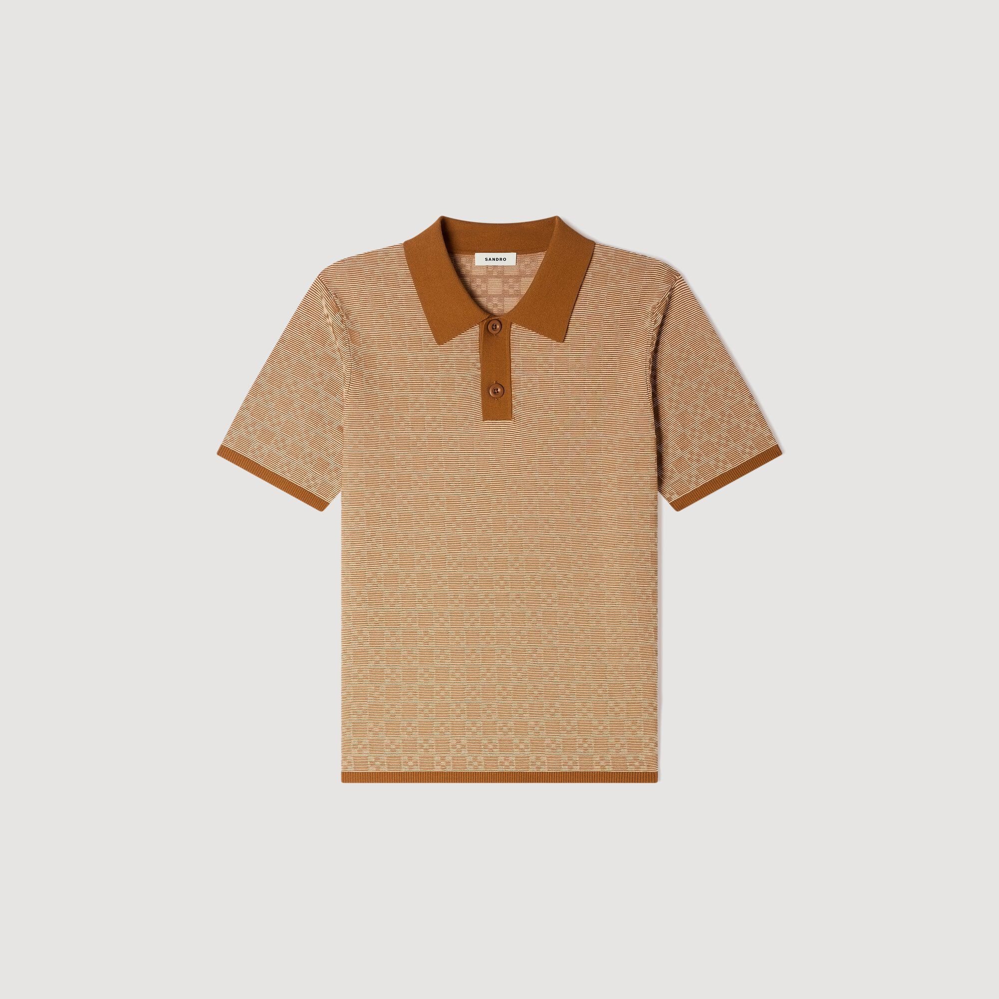 Poloshirt mit &bdquo;Square Cross&ldquo;-Muster