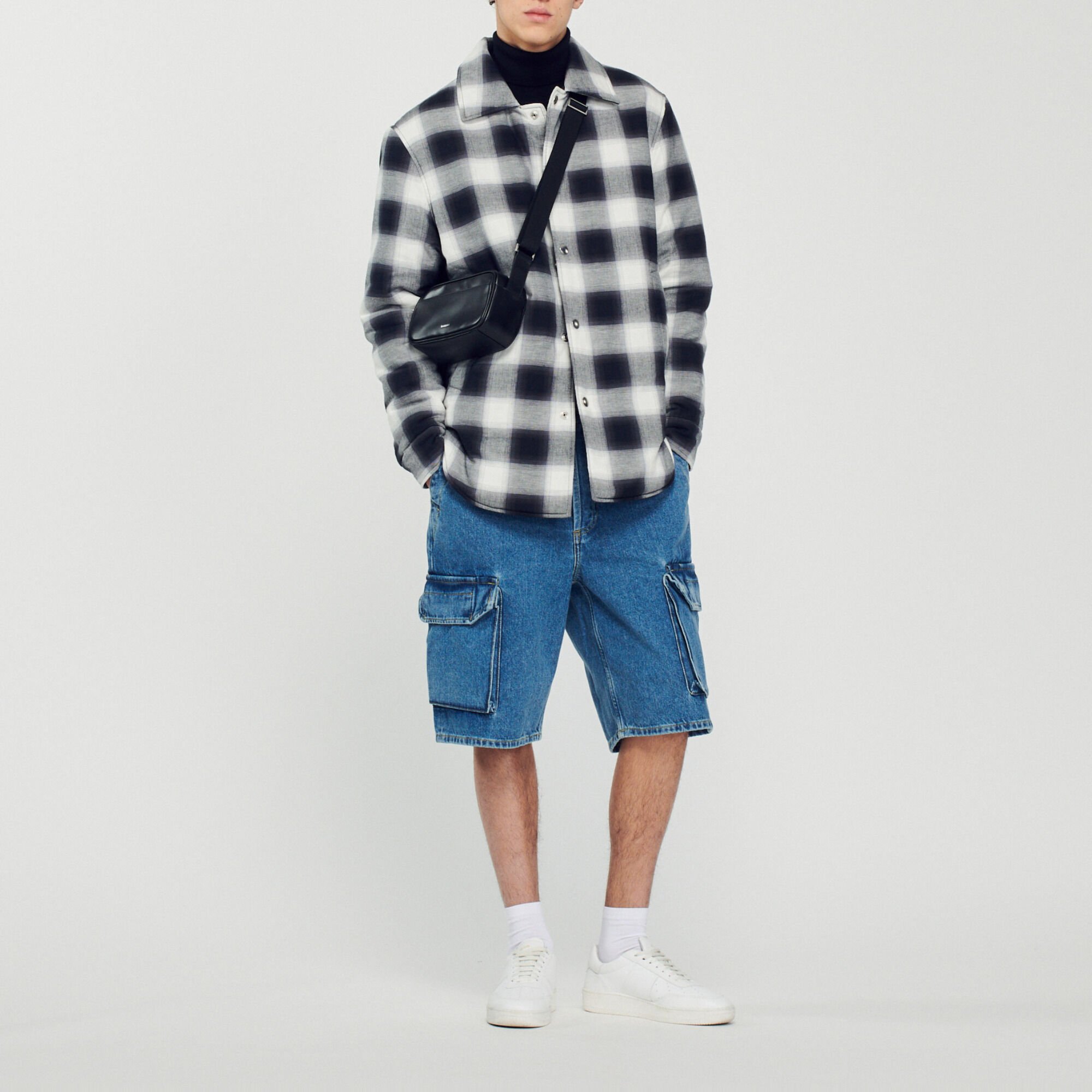 Gesteppter Blouson mit Karomuster