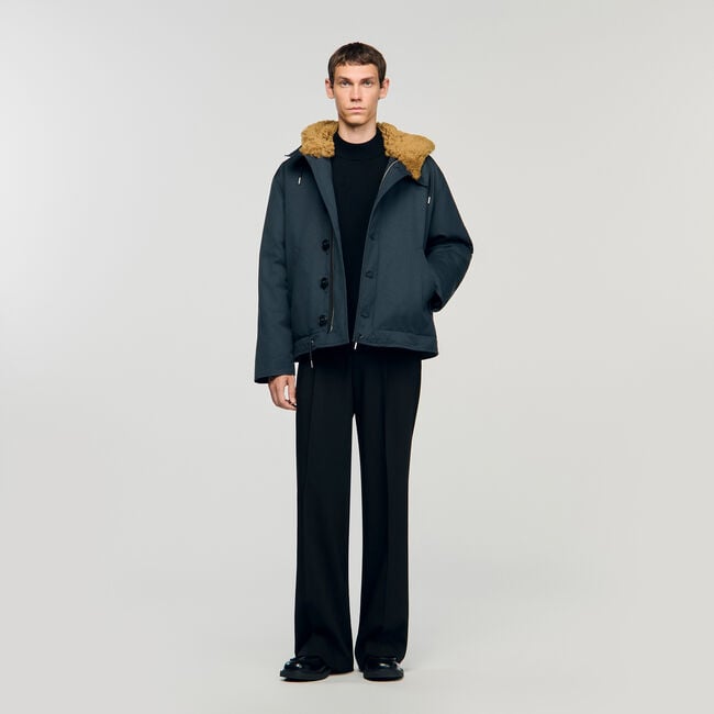 Parka aus Baumwolle mit Kapuze