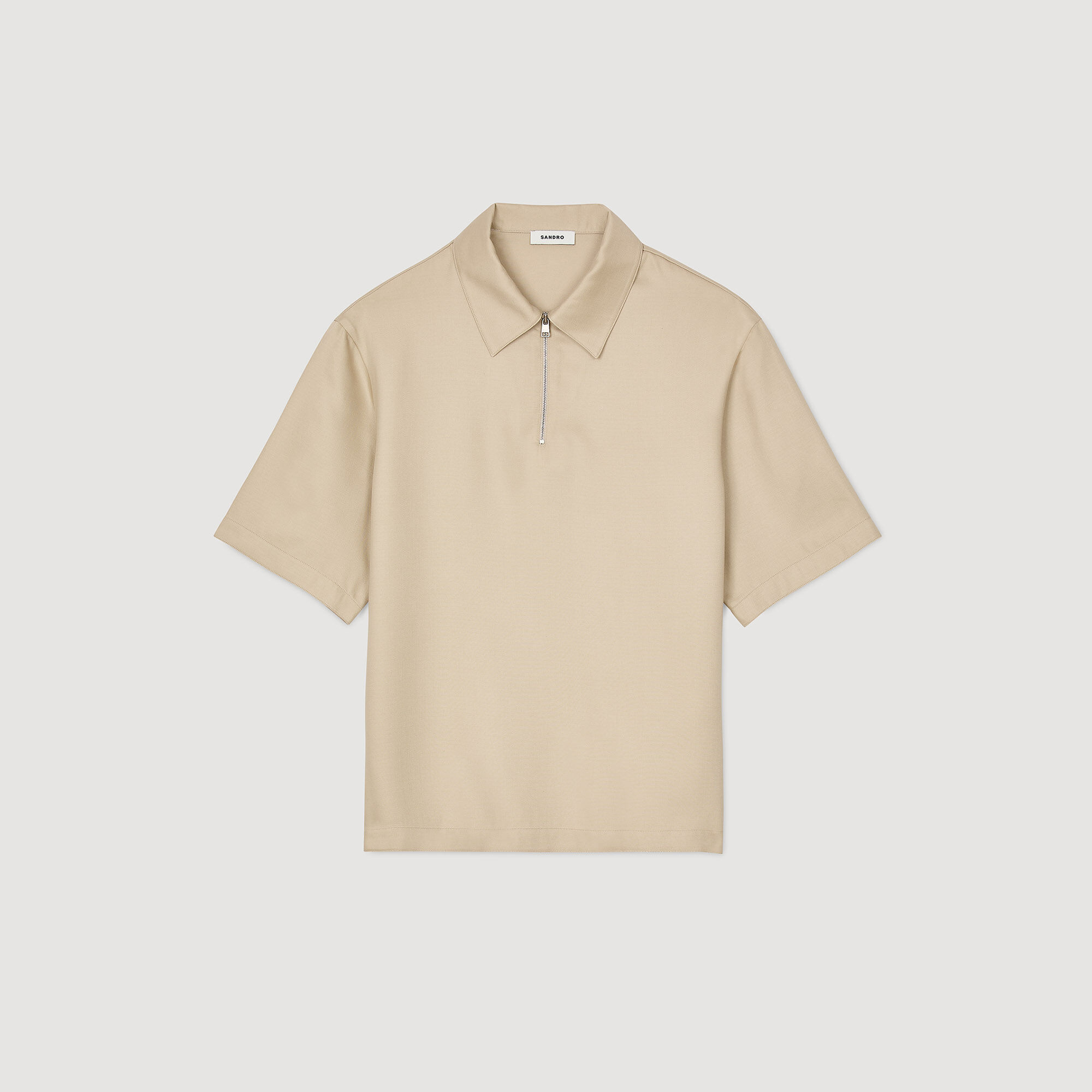 Poloshirt mit Reißverschlusskragen