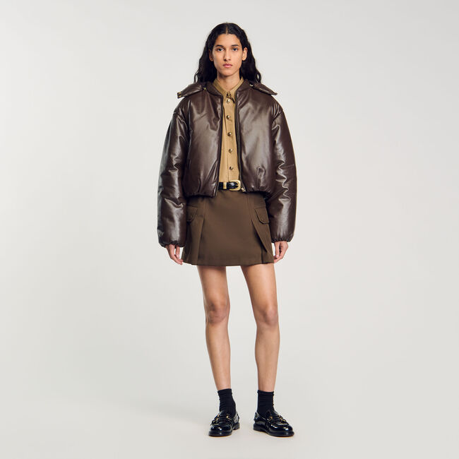 Blouson aus Glattleder