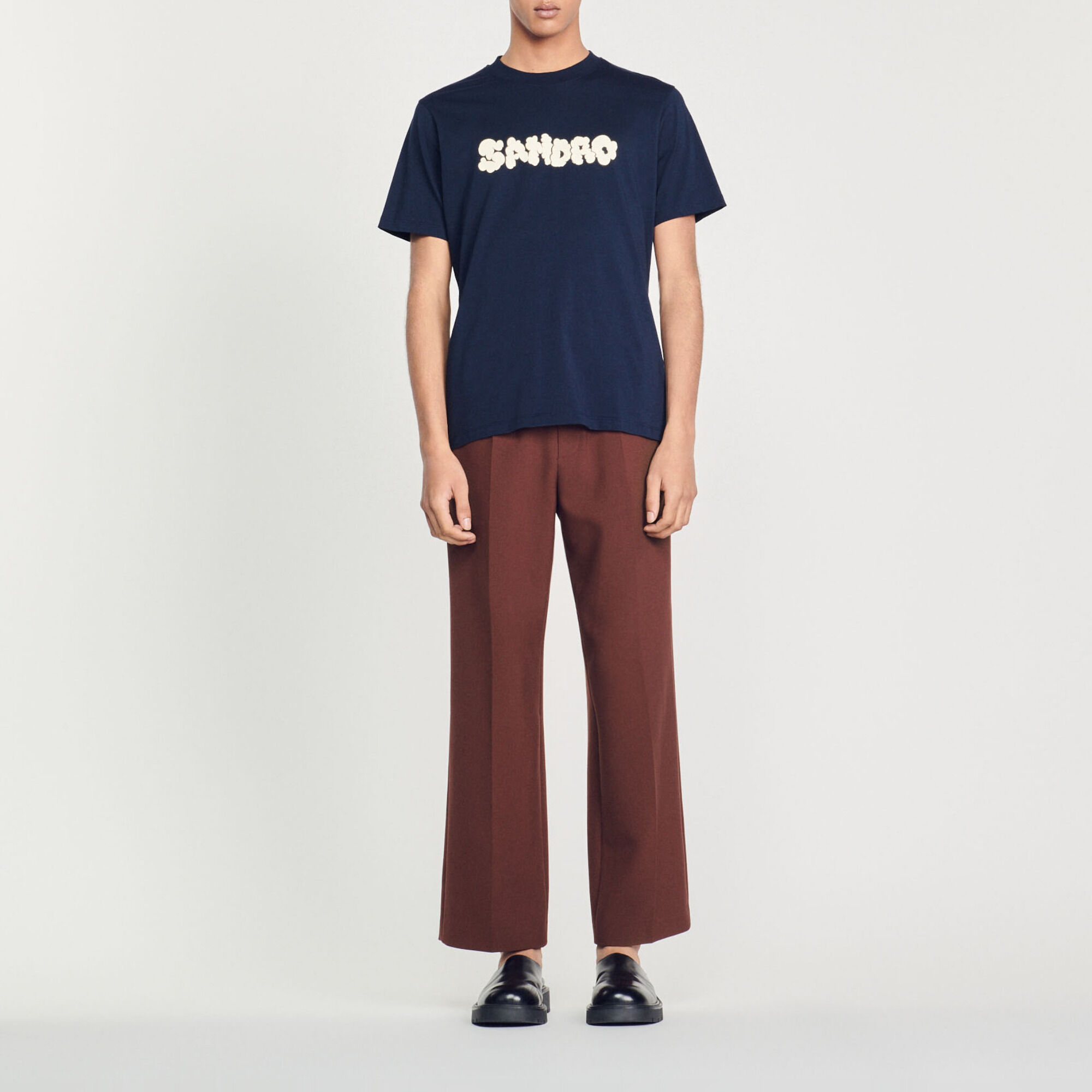 T-Shirt mit Sandro Stickerei