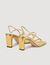 Sandalen aus geprägtem Leder