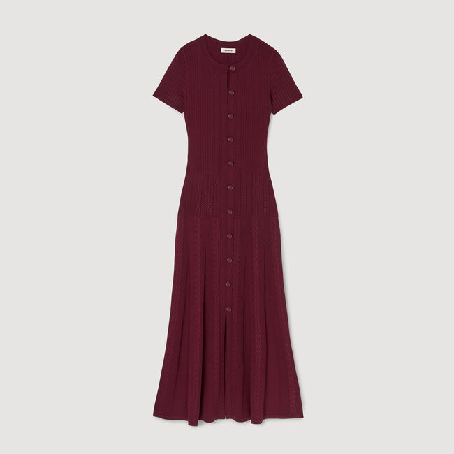 Langes Strickkleid