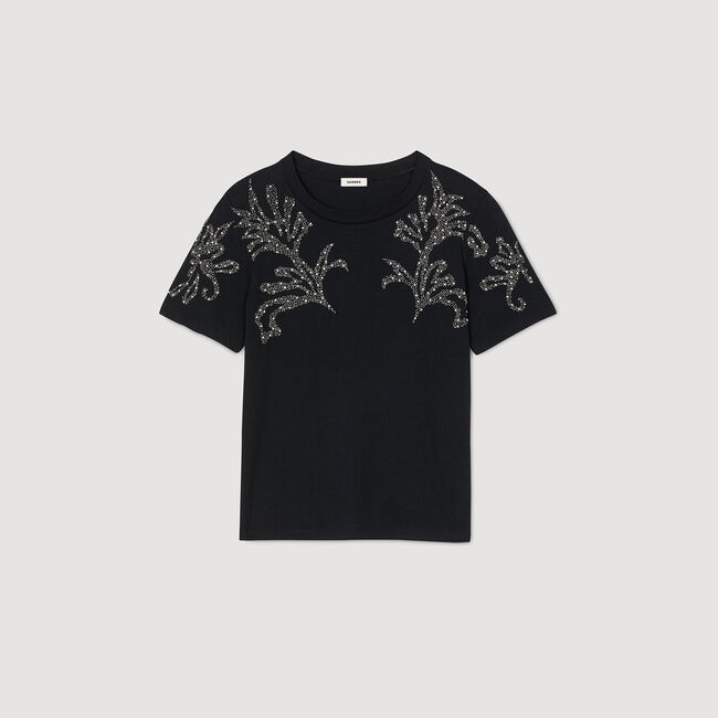 T-Shirt mit bestickten Details