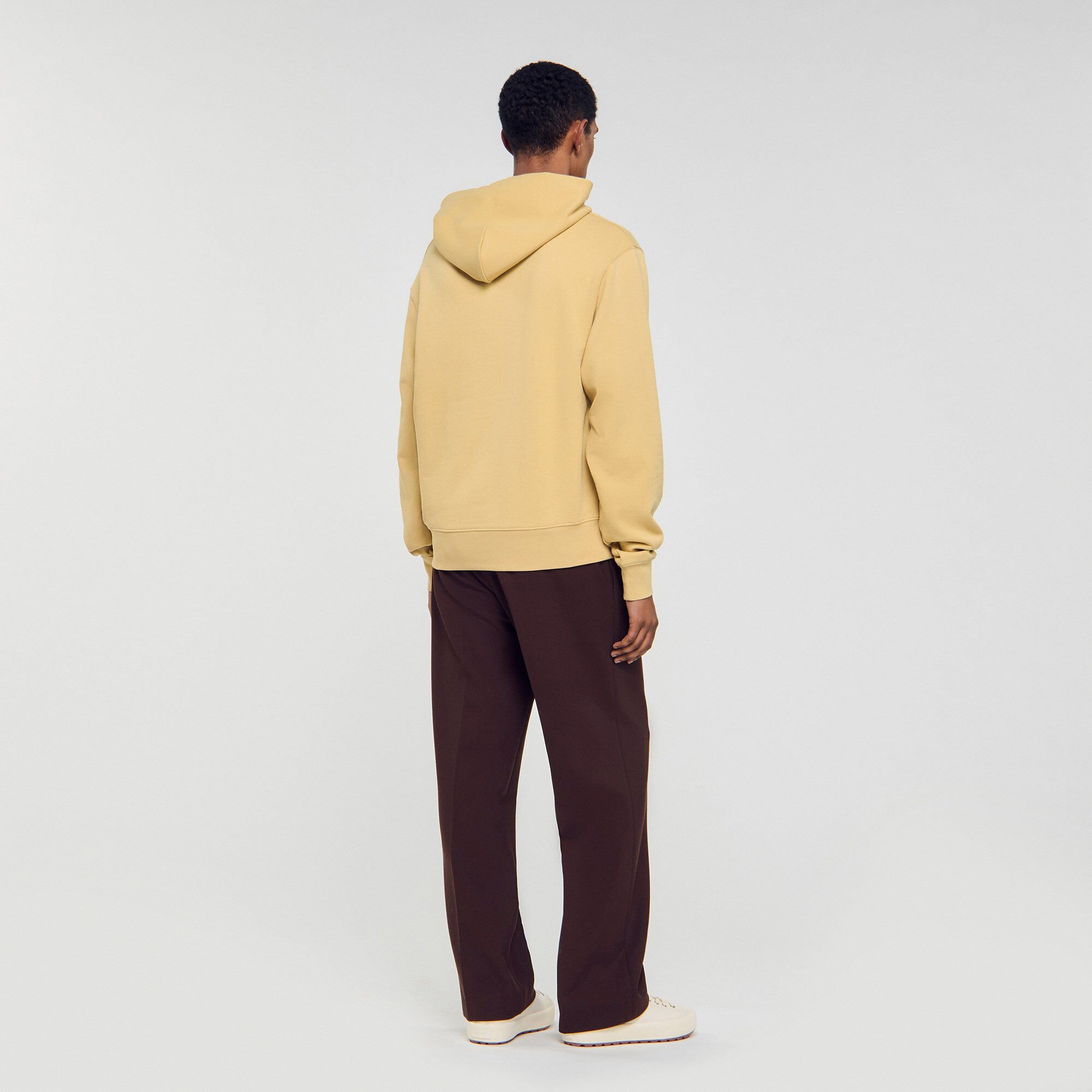 Sweatshirt mit Leder-Patch