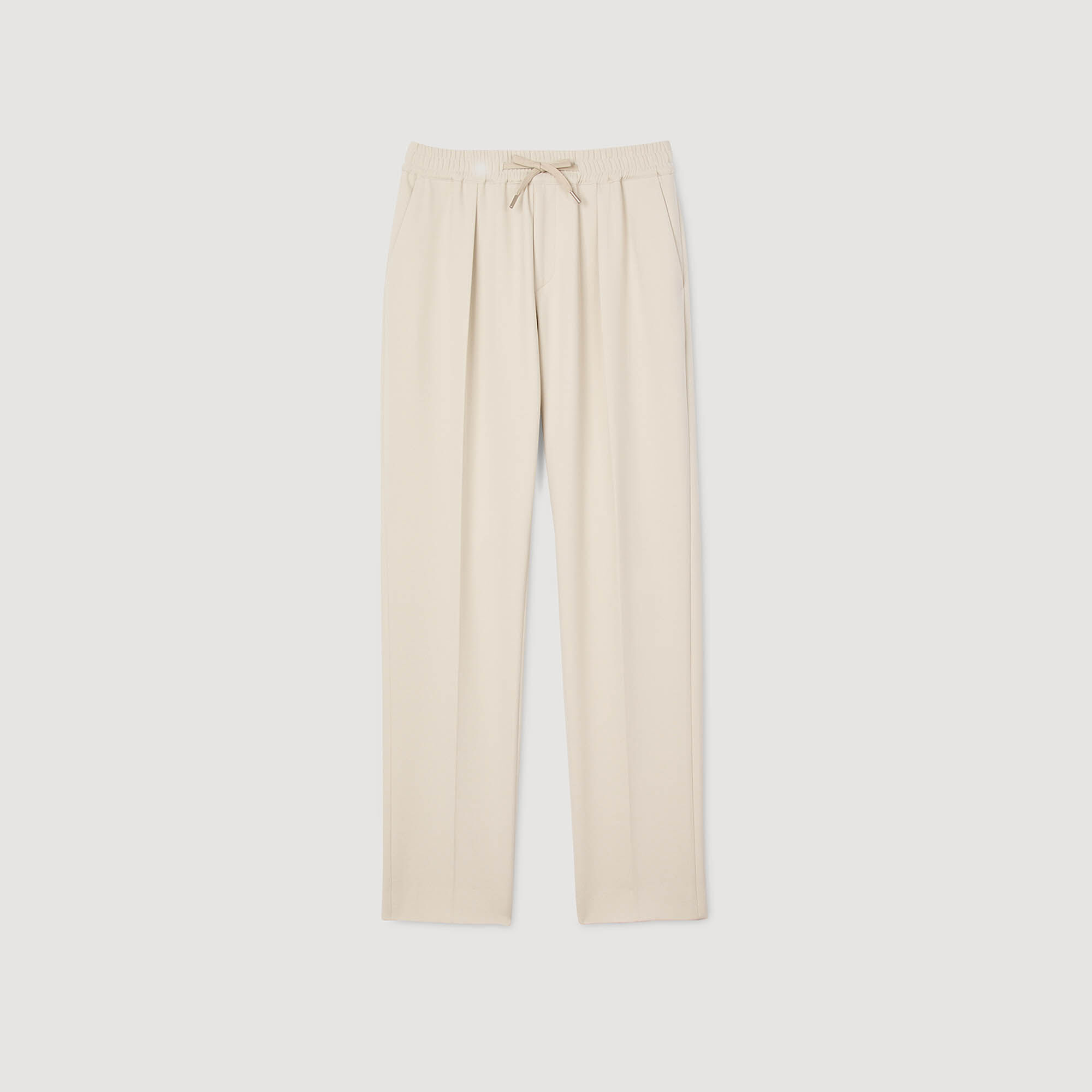 Gerade Hose mit Gummizug