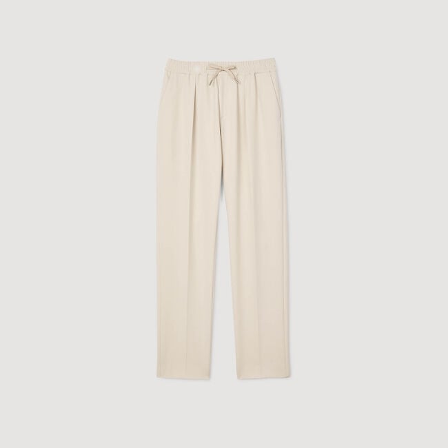 Gerade Hose mit Gummizug