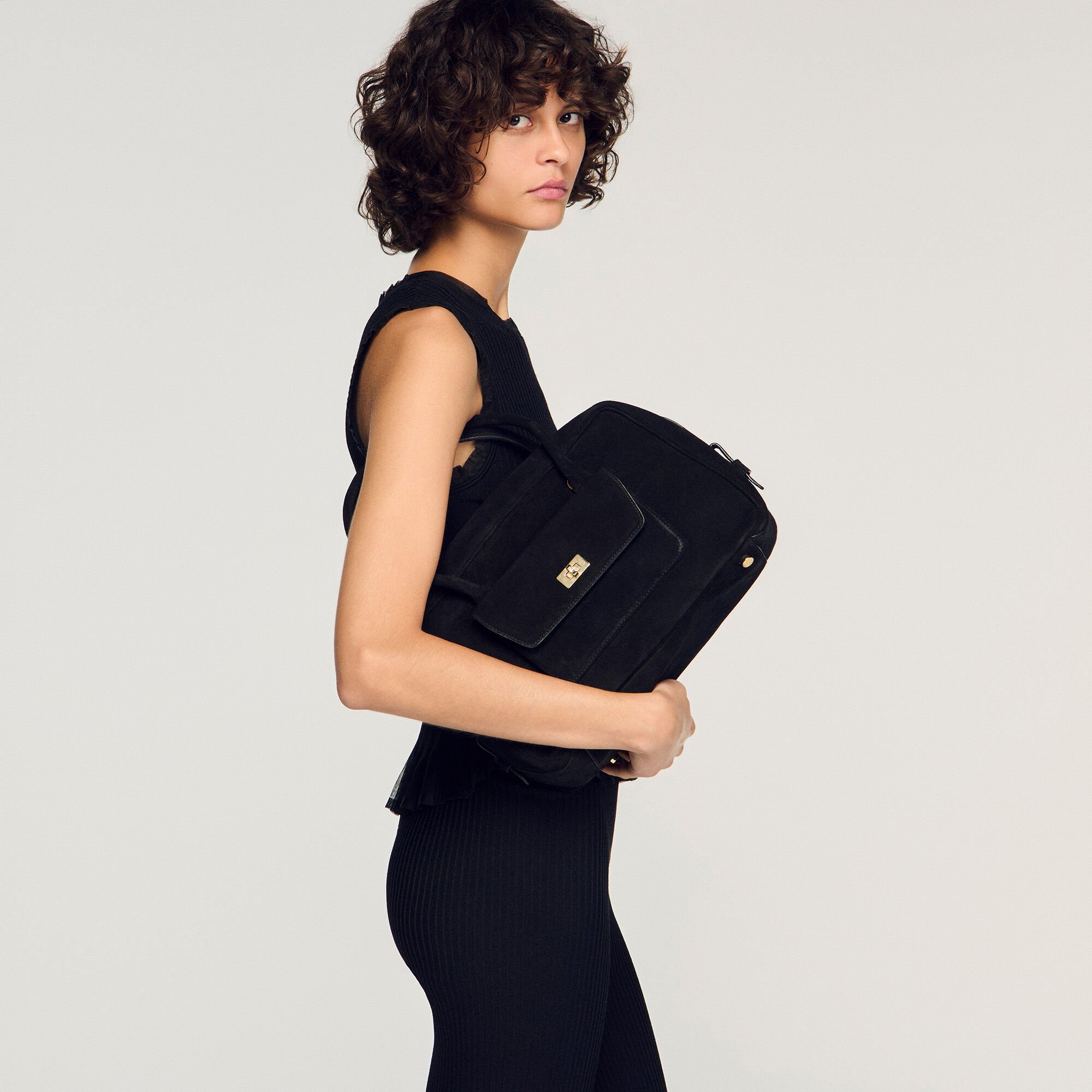 EZMEH Tasche aus Wildleder