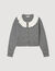 Cardigan mit Kontrastkragen