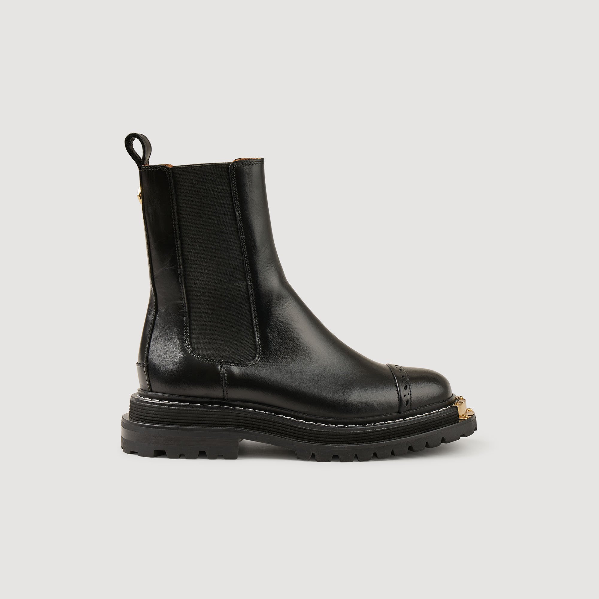 Chelsea-Boots aus Leder