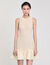 Kurzes Strickkleid mit Volant