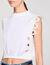Kurzes T-Shirt mit Spitzendetails