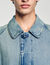 Langer Mantel aus Jeansstoff
