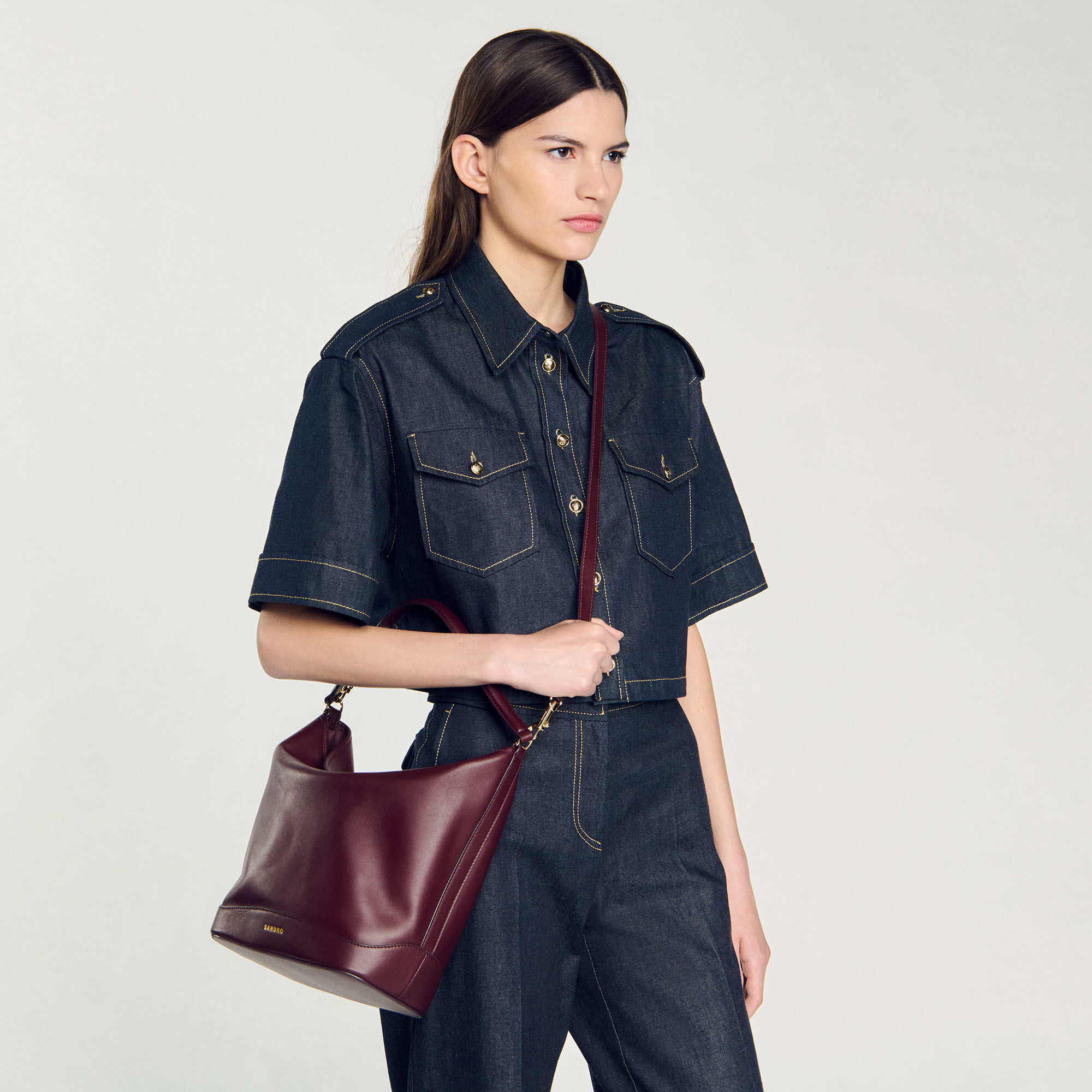 Beuteltasche aus Leder TANGOSO
