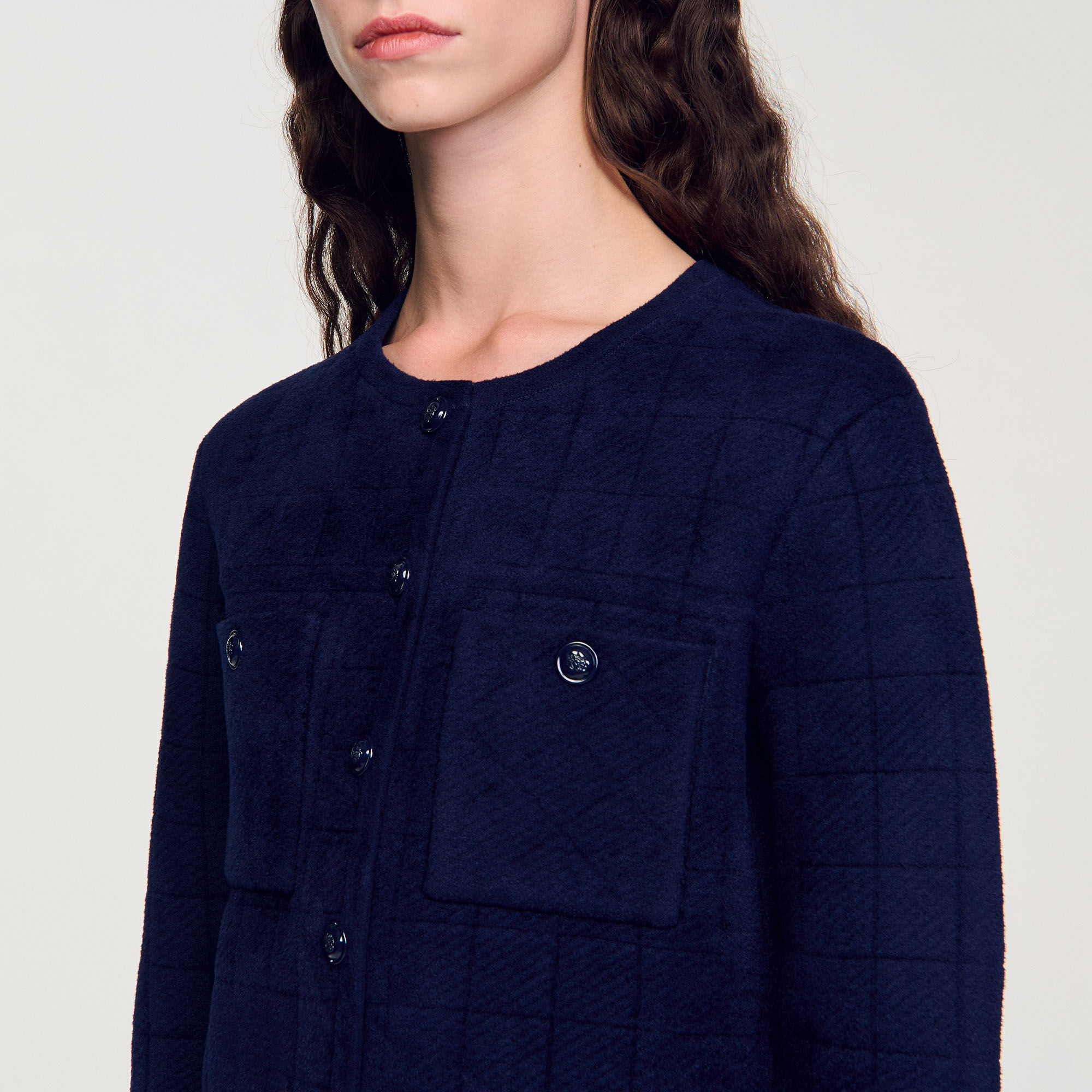 Kurze Strickjacke