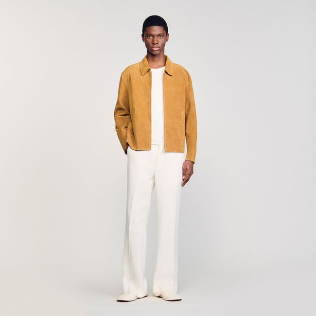 Blouson aus Spaltleder