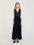 Langes Plisseekleid