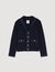 Cardigan mit Denim-Details
