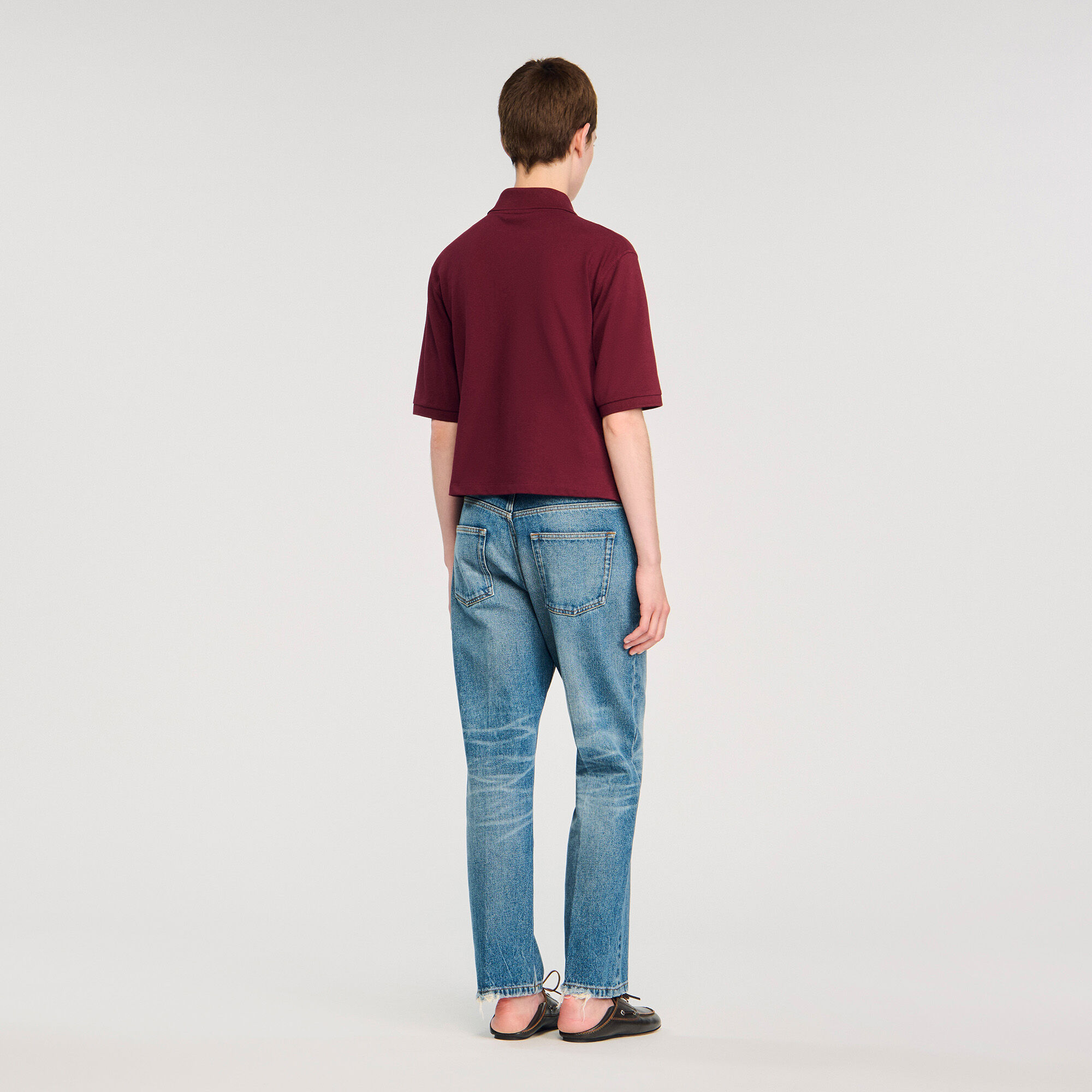 Poloshirt mit Zierknöpfen