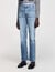 Verwaschene Flared Jeans