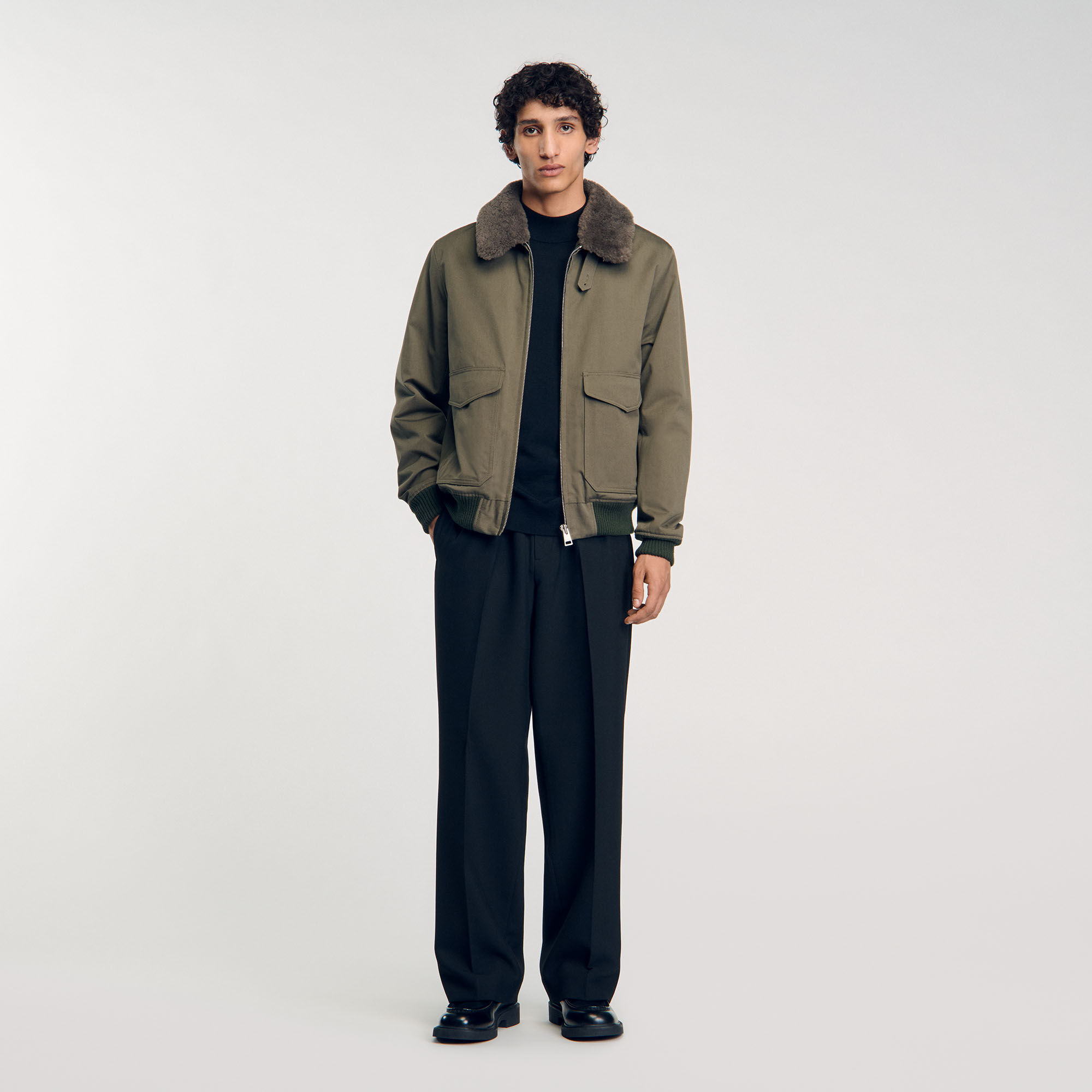 Sandro paris bomber jacket discount