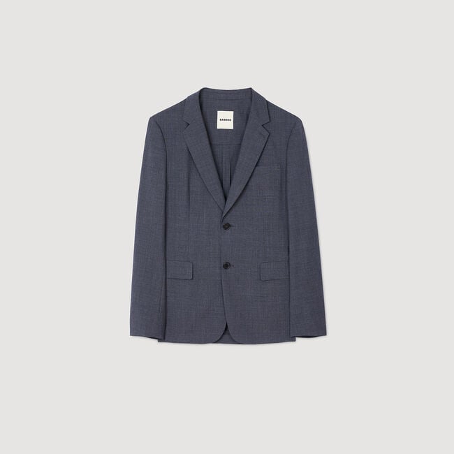 Anzugjacke aus Wolle