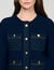Cardigan mit Denim-Details - Damen | Sandro