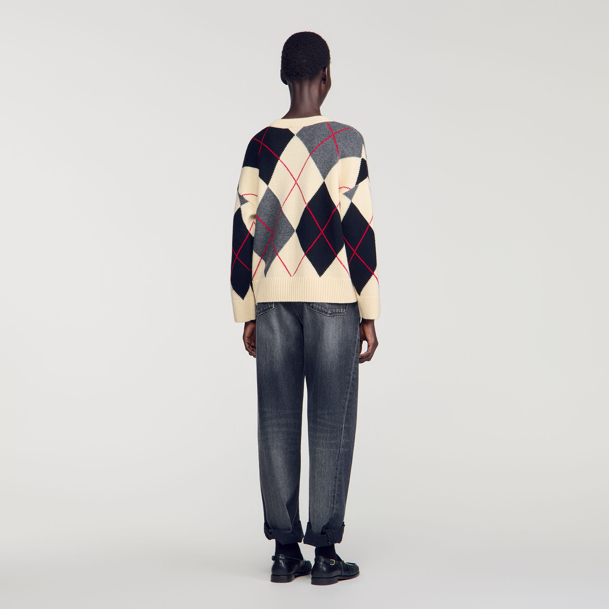 Polopullover mit Argyle-Muster - Damen | Sandro
