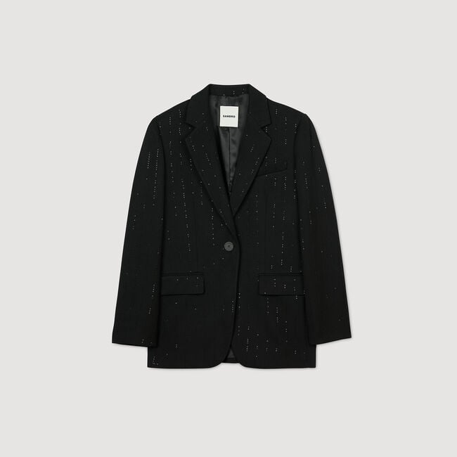 Anzugjacke mit Pailletten