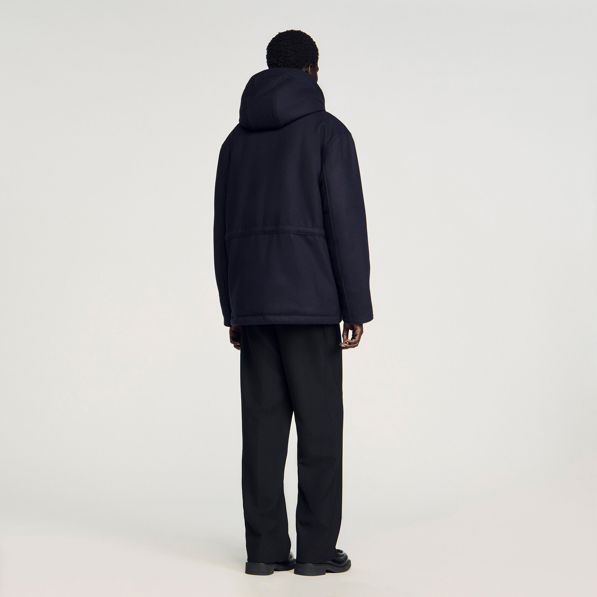 Parka aus Wolle mit Kapuze Parka aus Wolle mit Kapuze