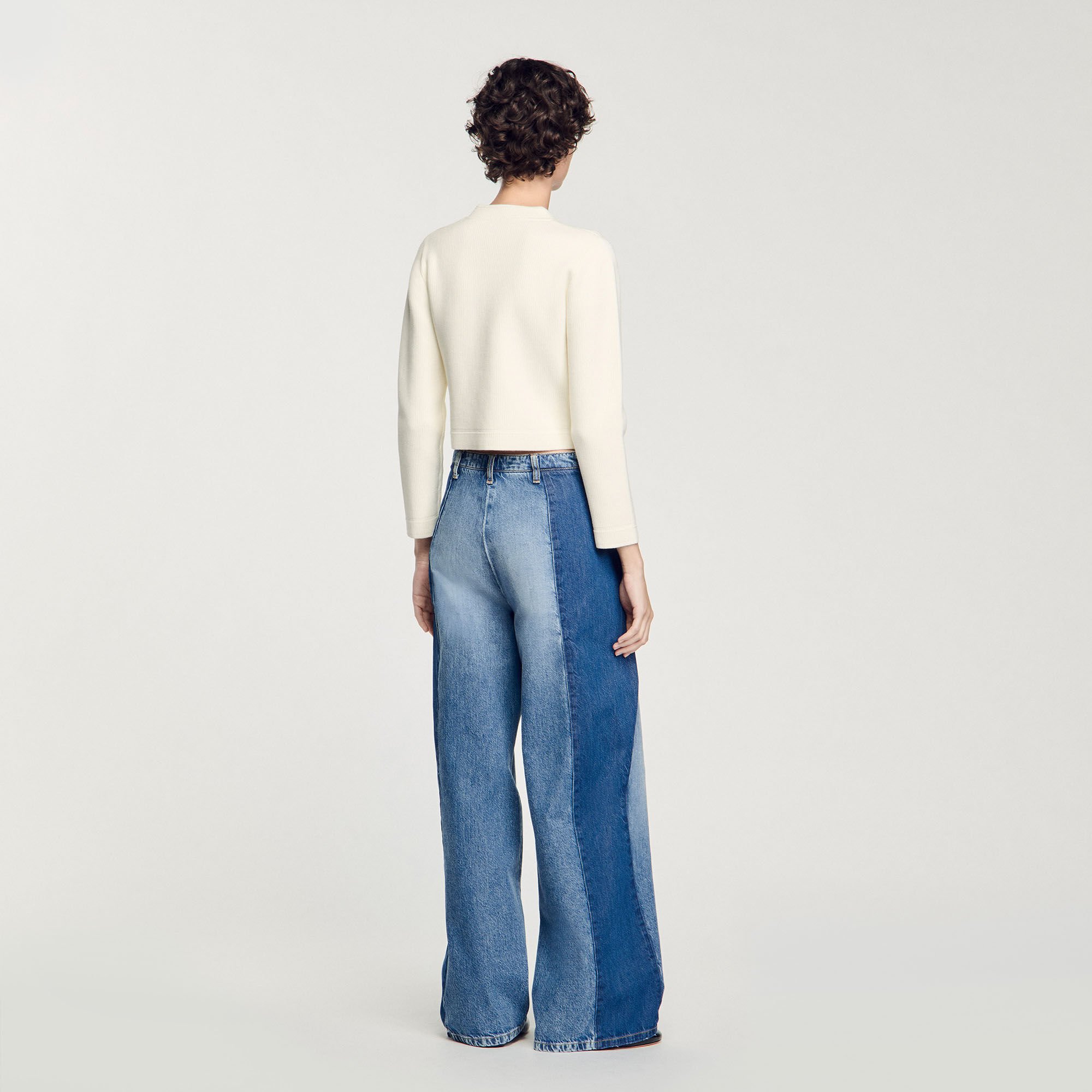 Cardigan aus Rippstrick