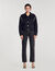 Oversize-Jeansjacke mit Strass