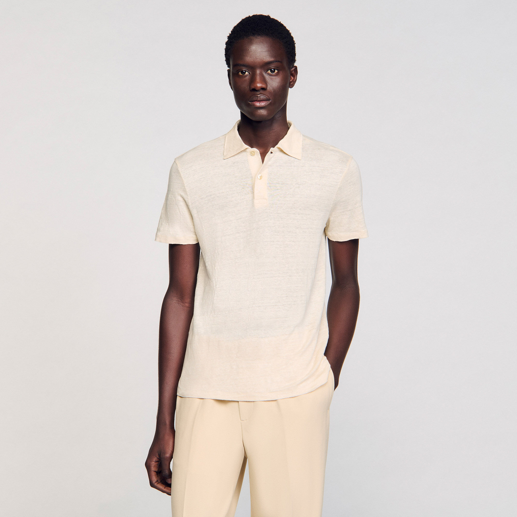 Poloshirt aus Leinen