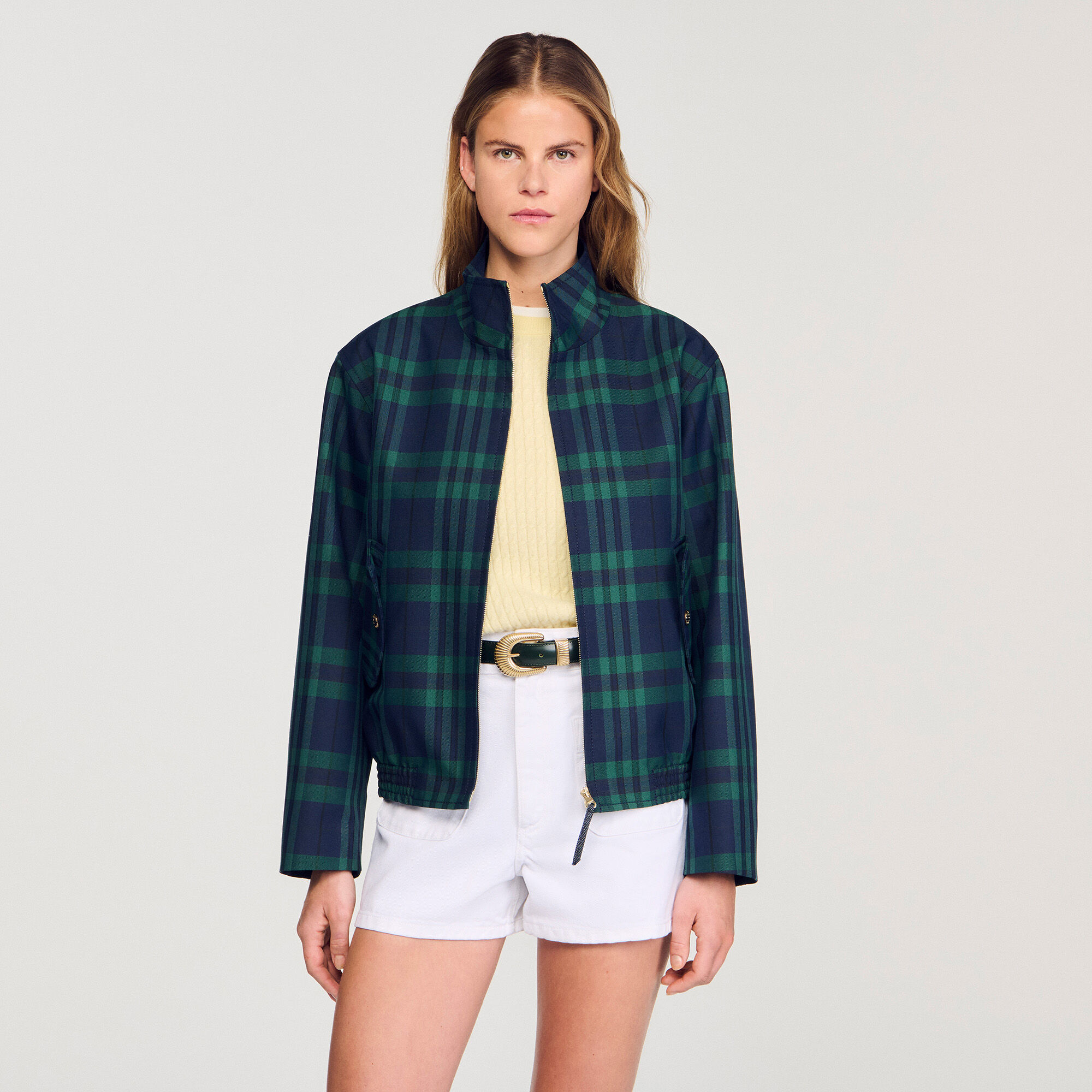 Karierte Jacke