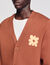 Cardigan mit Blumendetail
