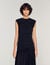 Langes drapiertes Kleid